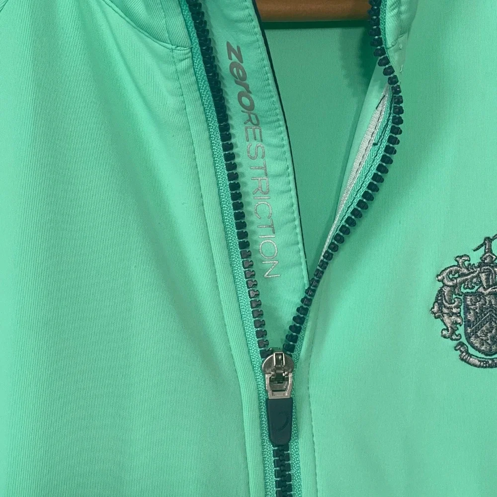 Zero Restriction Womens Green Full Zip Golf Jacket S Trump National Bedminster